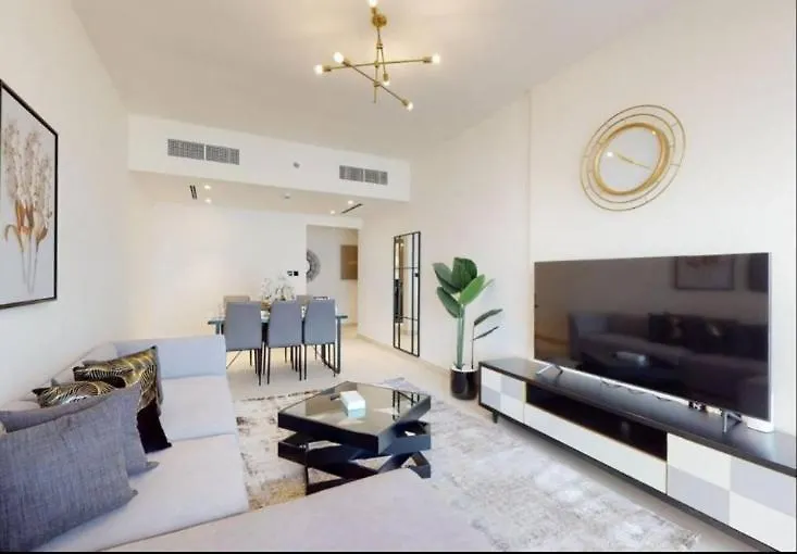 Lavish Stay At 3Br Apartment - Binghatti Creek - Sleek & Sophisticated - Steps Away From Dubai Mall & Burj Khalifa